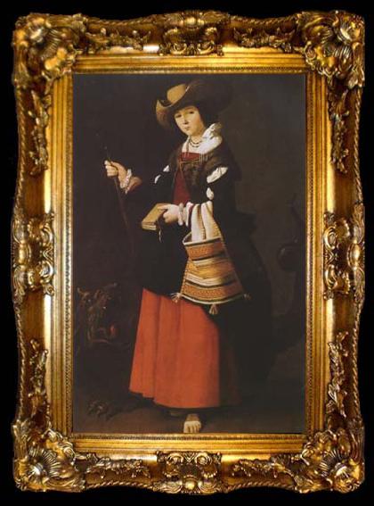 framed  Francisco de Zurbaran St Margaret (mk08), ta009-2